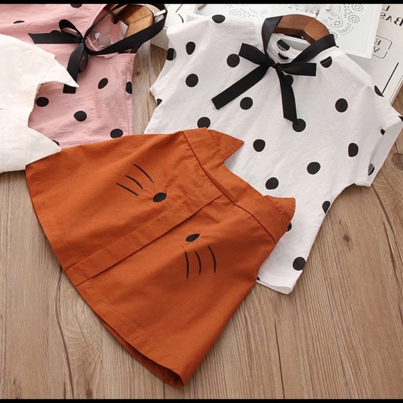 • HOST PICK!• LAST 1! 3PC SET Top & Cat Skirt• - Picture 2 of 7